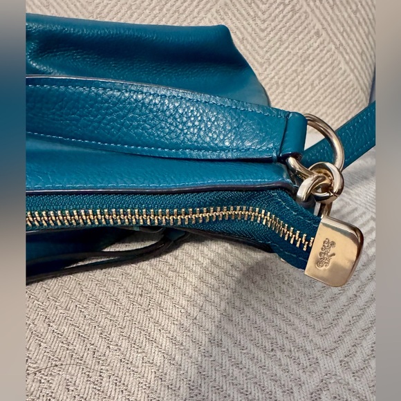 Coach Marlon Hobo Viridian / Teal-Green shoulder bag - Picture 3 of 9